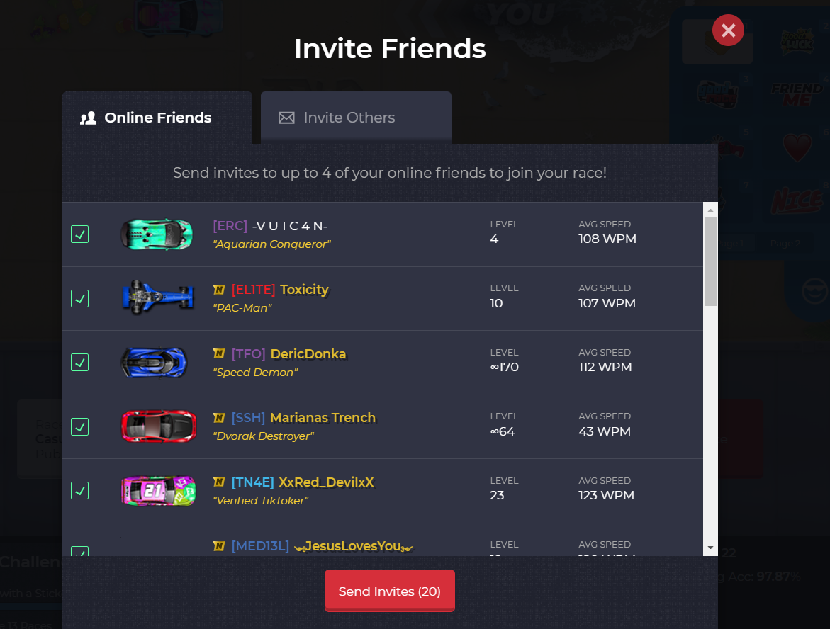 Invite Pane