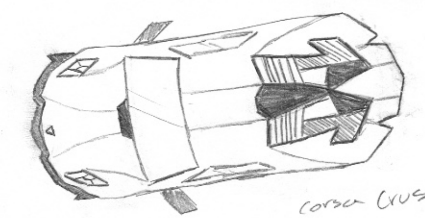 Corsa Crusader, concept and drawing by me :0