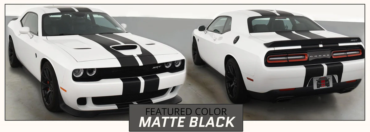 just a white dodge challenger with 2 black stripe's&nbsp;