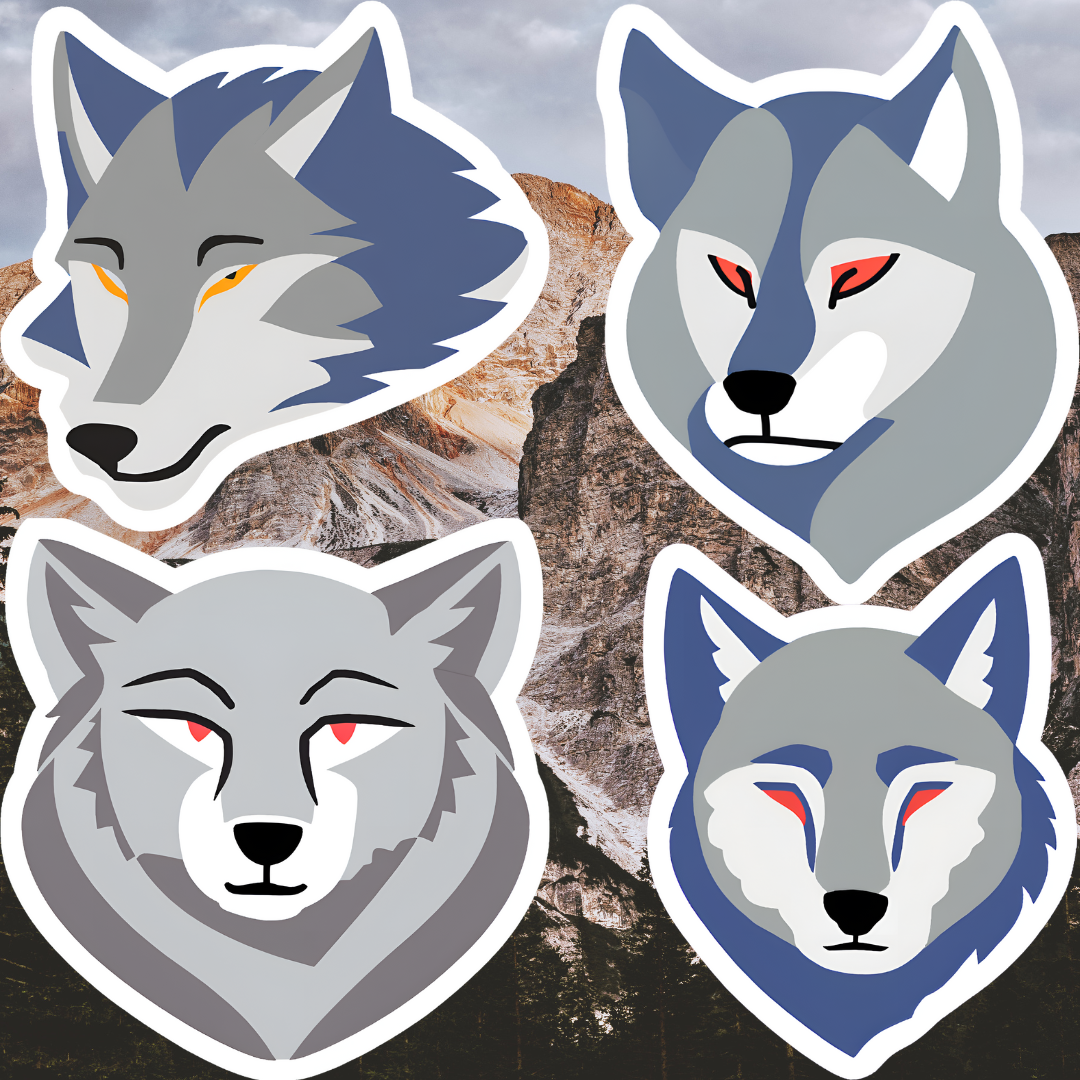 Wolf Stickers 1