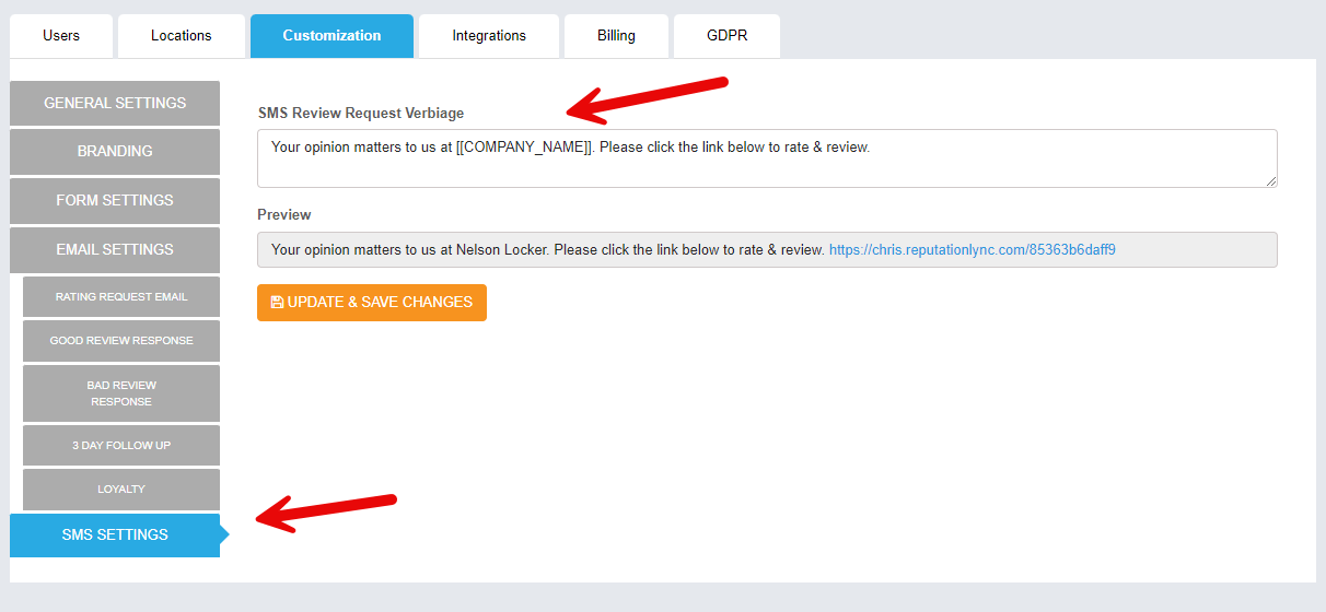 Available in the user back office -&gt; settings -&gt; customization tab