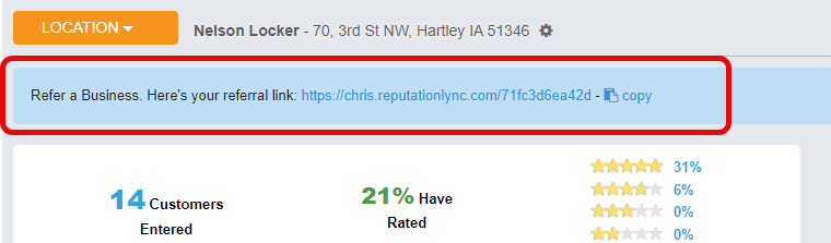 Direct billing locations will now have this verbiage shown at the top