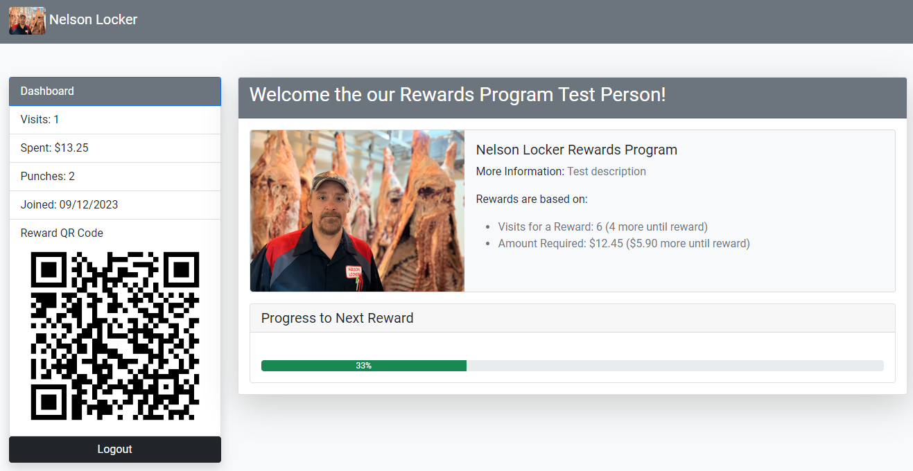 Customers will get an email with the login to their personal page