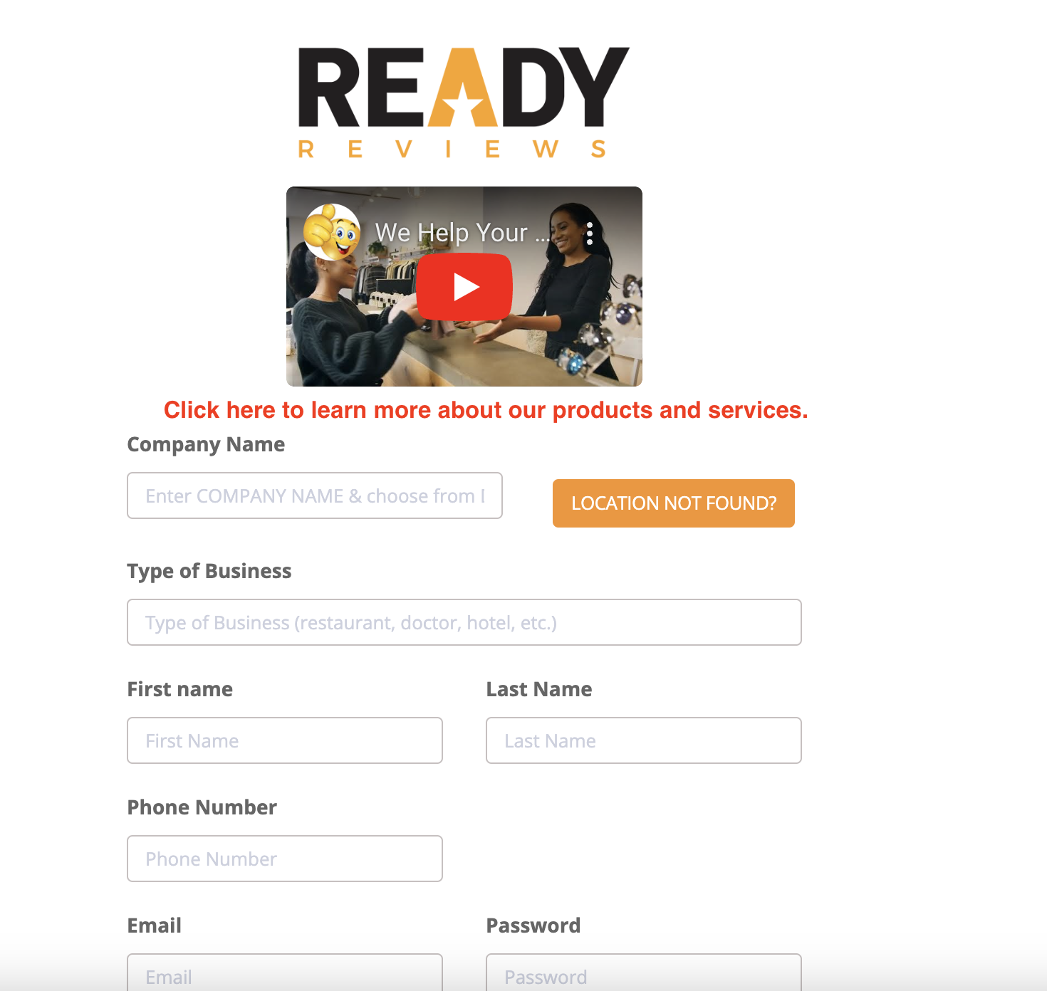 All links go here:&nbsp;https://www.ready.reviews/watch-demo