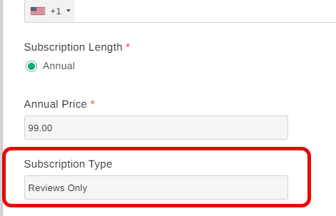 The subscription type will appear in the contracts