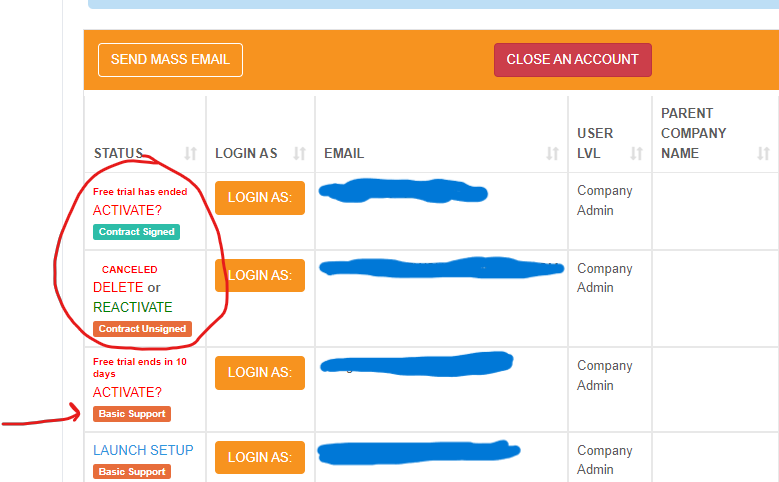 This appears when the partner acknowledges that this location has fully executed a contract and is ready to be turned over to the technical support team for onboarding.