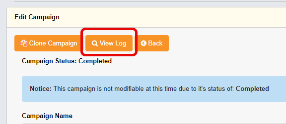 Only available for campaigns made in the user back office.