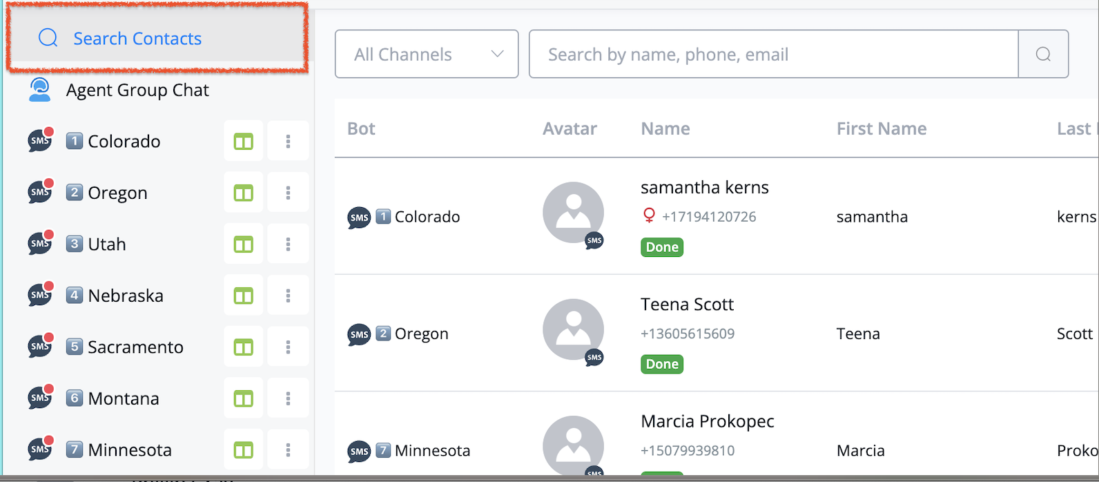 With global cross-channel search, agents can now locate contacts much faster. This eliminates the tiresome process of manual searching across disconnected channels, saving time and effort.